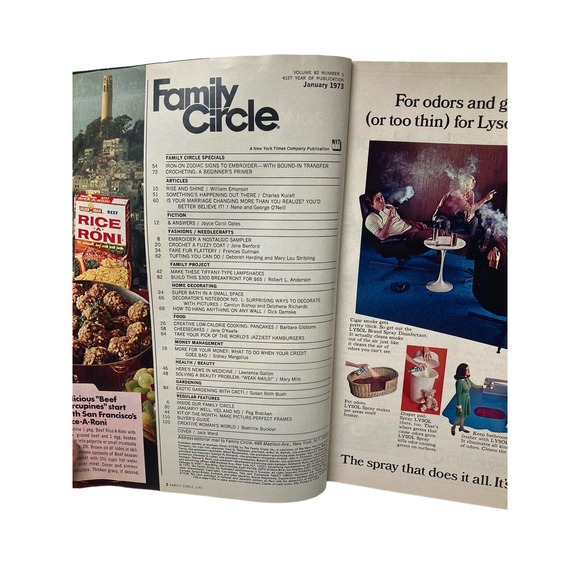 Family Circle Magazine January 1973 Vintage Crochet Needlework Recipes - Picture 8 of 8